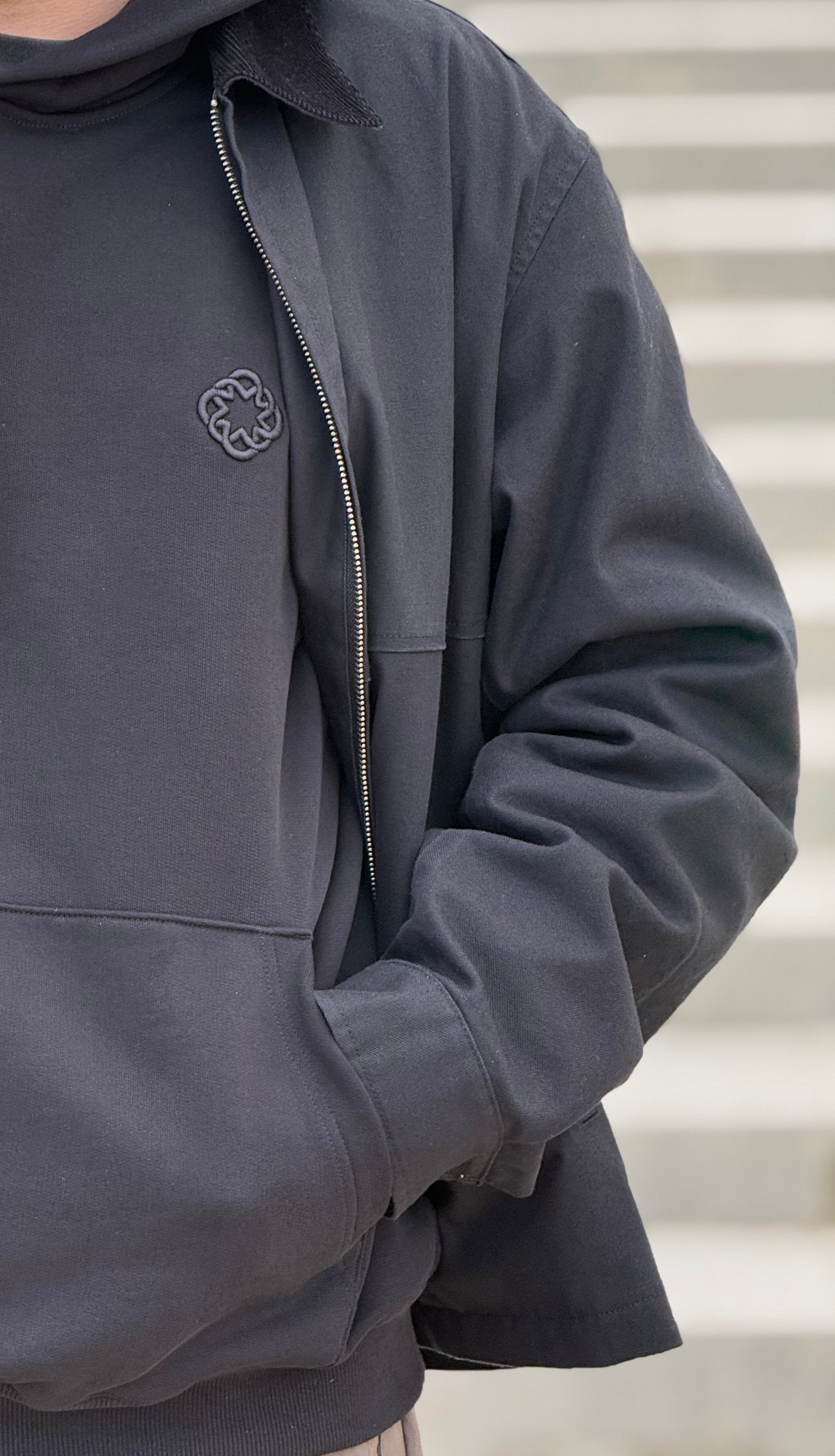 Monogram Hoodie Black Noir