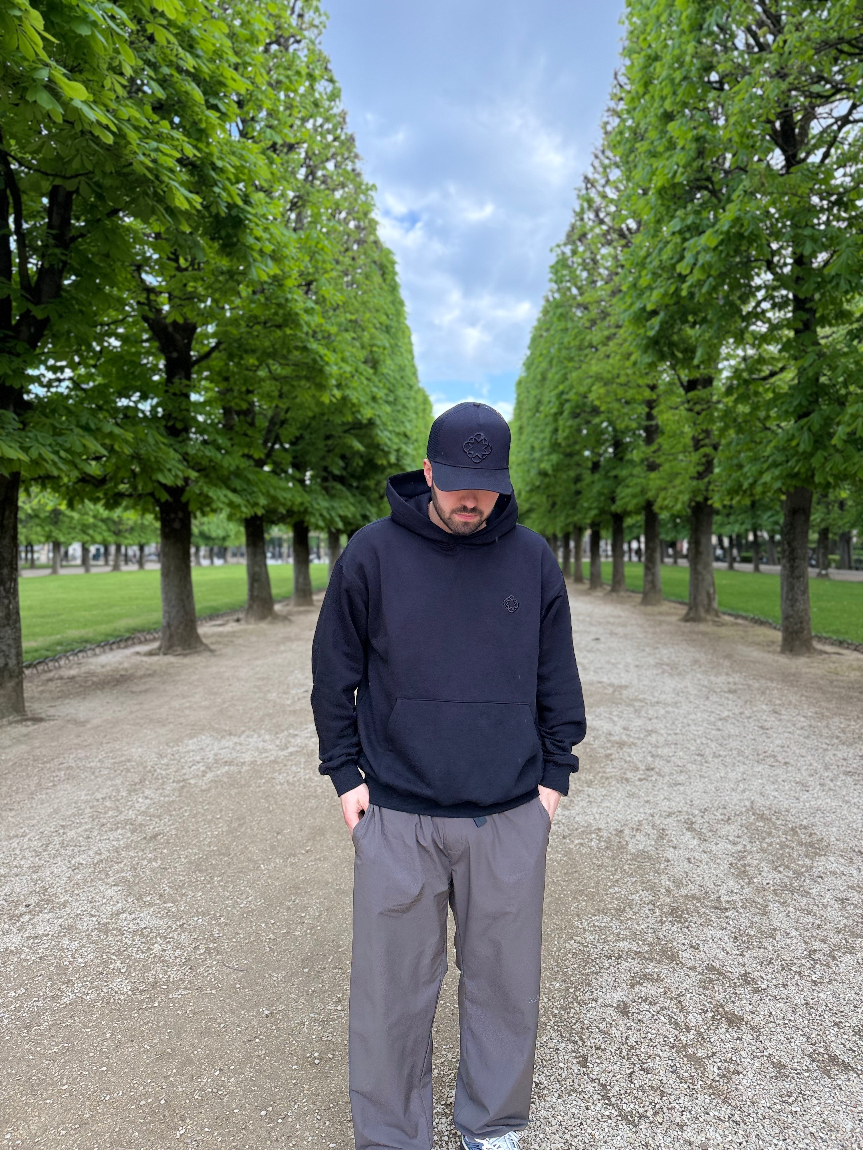 Monogram Hoodie Black Noir